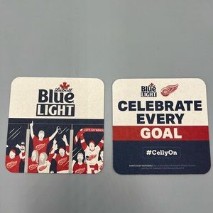 NHL Detroit Red Wings Labatt Blue Light Cardboard Coasters. Lot of 50!